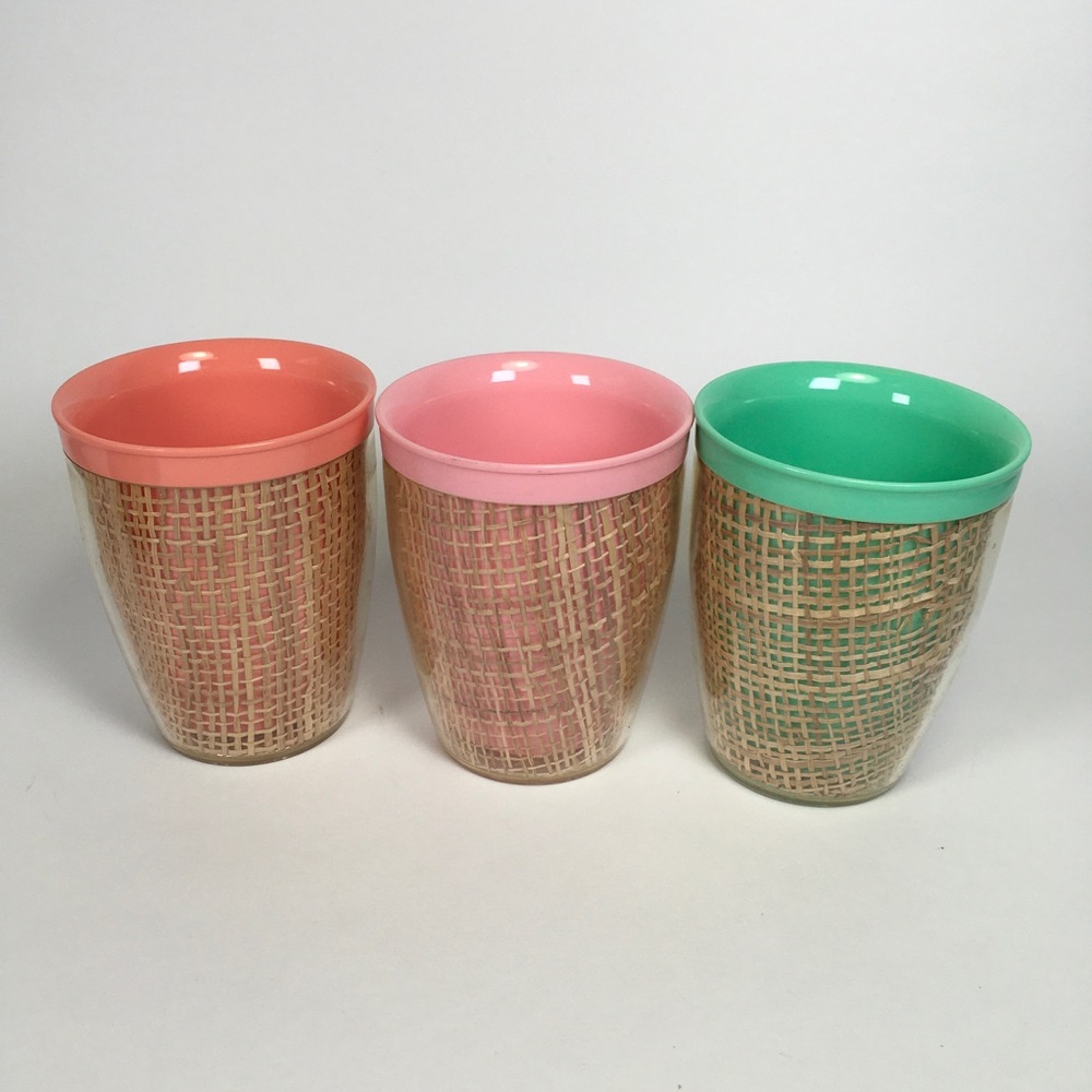 Vintage Raffiaware Small Tumblers
